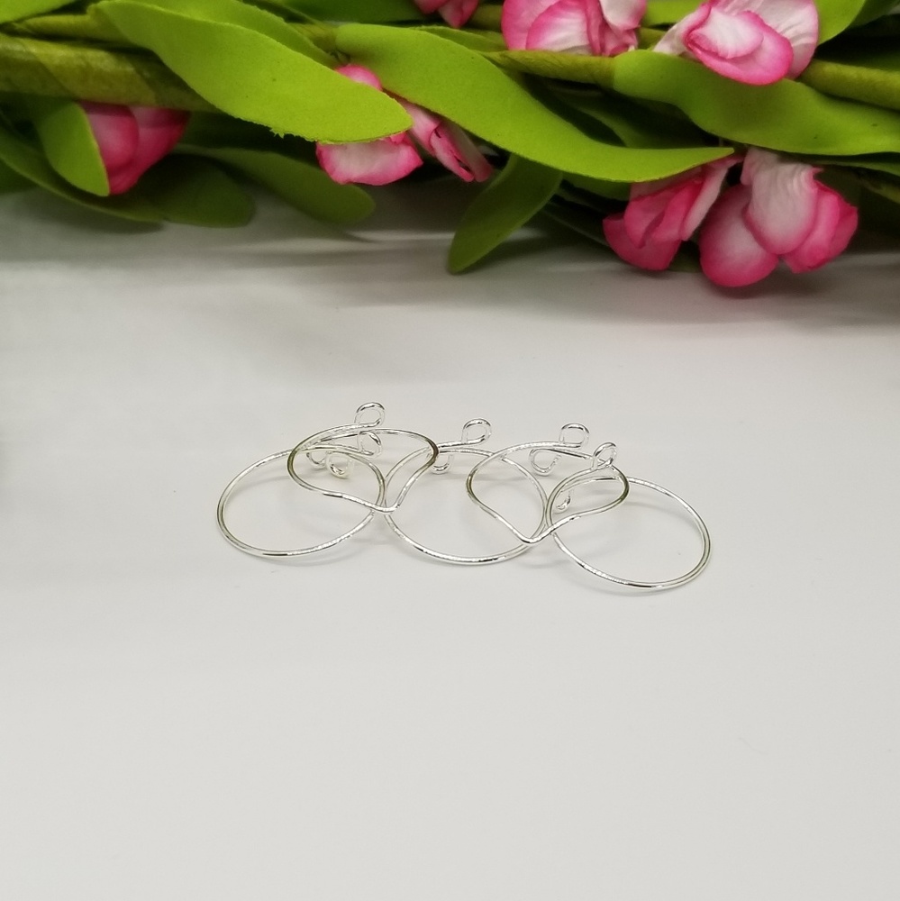 Silver Dainty Stackable Rings - Picture 3 of 3